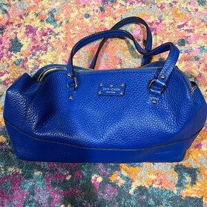 Kate Spade tote bright blue used ones great condition